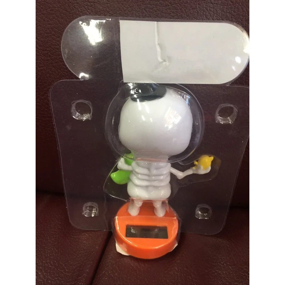 NEW Solar Powered Dancer Halloween Skeleton Skelly Ghost Bobble Head Sun Catcher
